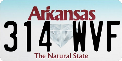 AR license plate 314WVF
