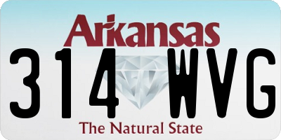 AR license plate 314WVG