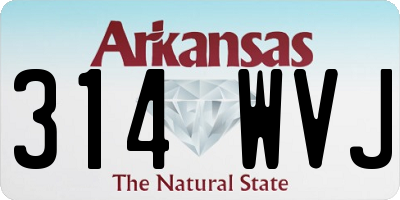 AR license plate 314WVJ