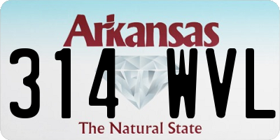 AR license plate 314WVL