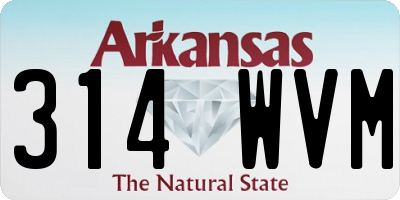 AR license plate 314WVM