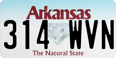 AR license plate 314WVN
