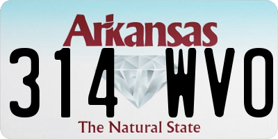 AR license plate 314WVO