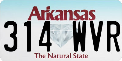 AR license plate 314WVR