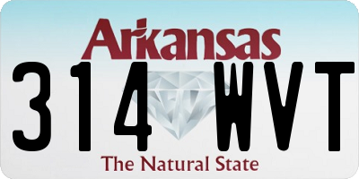 AR license plate 314WVT