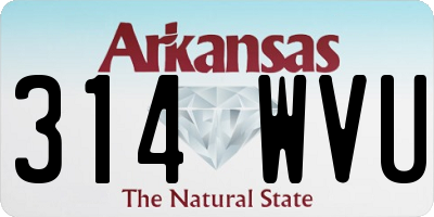 AR license plate 314WVU