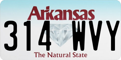 AR license plate 314WVY