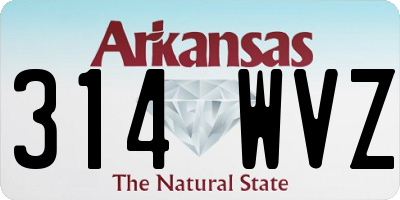 AR license plate 314WVZ
