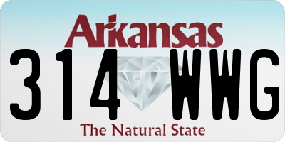 AR license plate 314WWG