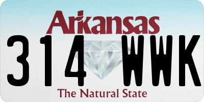 AR license plate 314WWK