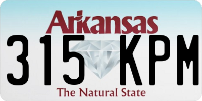 AR license plate 315KPM