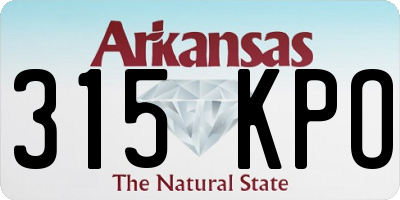 AR license plate 315KPO