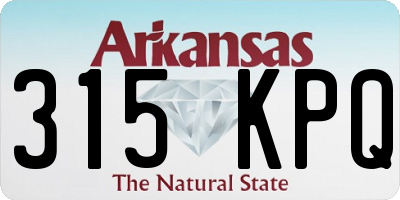 AR license plate 315KPQ