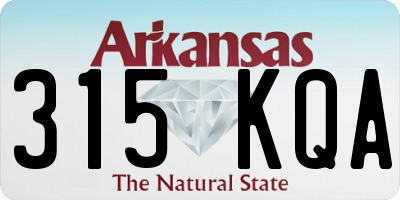 AR license plate 315KQA
