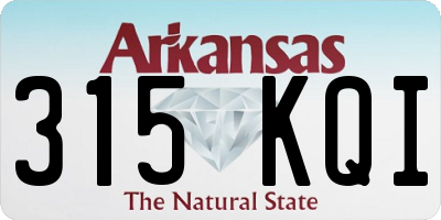 AR license plate 315KQI