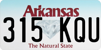 AR license plate 315KQU