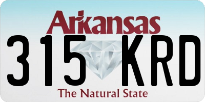 AR license plate 315KRD