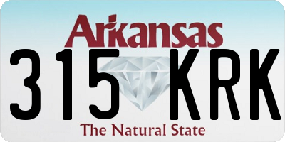 AR license plate 315KRK