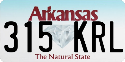 AR license plate 315KRL