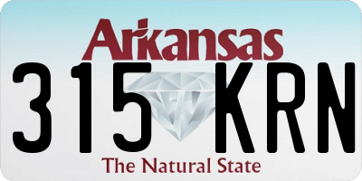AR license plate 315KRN