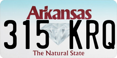 AR license plate 315KRQ