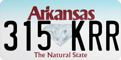 AR license plate 315KRR