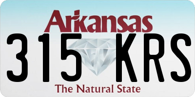 AR license plate 315KRS
