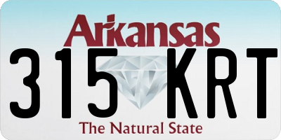 AR license plate 315KRT