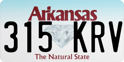 AR license plate 315KRV