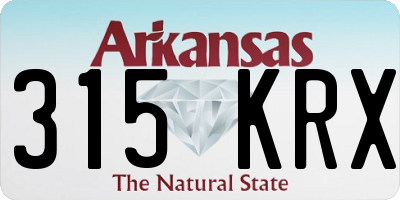 AR license plate 315KRX