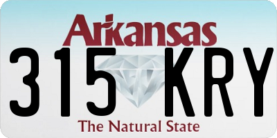 AR license plate 315KRY