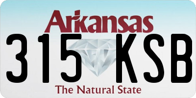 AR license plate 315KSB