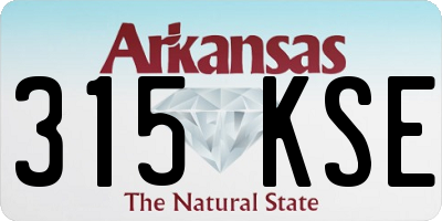 AR license plate 315KSE