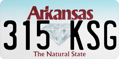 AR license plate 315KSG