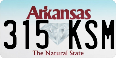 AR license plate 315KSM