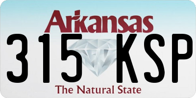 AR license plate 315KSP