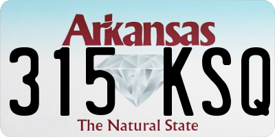 AR license plate 315KSQ