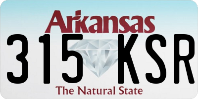 AR license plate 315KSR