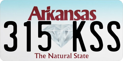 AR license plate 315KSS