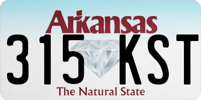 AR license plate 315KST