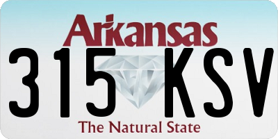 AR license plate 315KSV