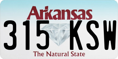 AR license plate 315KSW