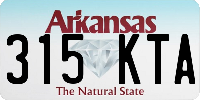 AR license plate 315KTA