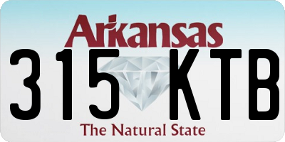 AR license plate 315KTB