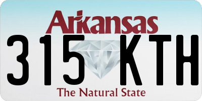 AR license plate 315KTH