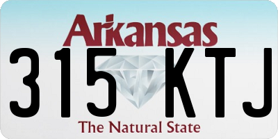 AR license plate 315KTJ