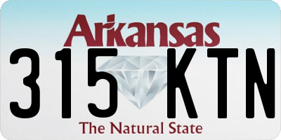 AR license plate 315KTN