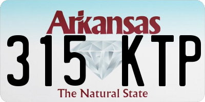 AR license plate 315KTP
