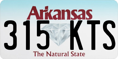 AR license plate 315KTS