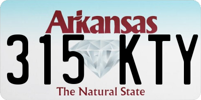 AR license plate 315KTY